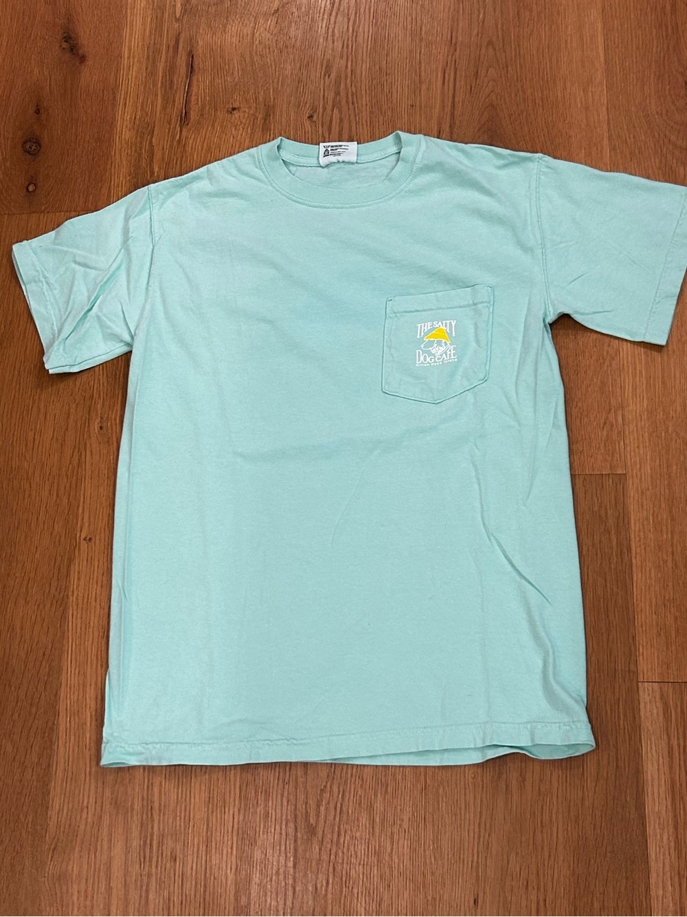 Salty Dog Mint Green Short Sleeve Pocket Tee